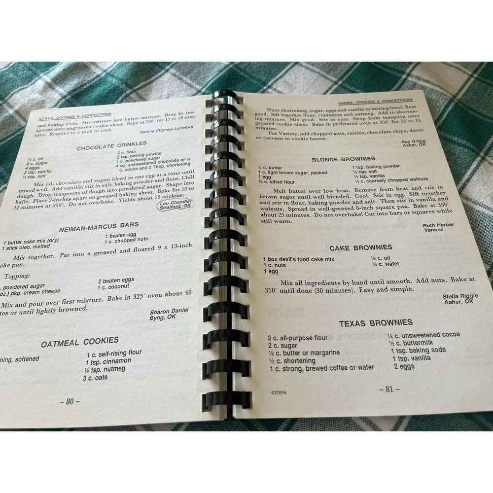 Our Daily Bread Cookbook Recipe Pentecostal Holiness Church Stratford Oklahoma